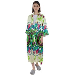 Maxi Satin Kimono 