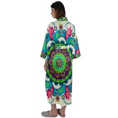 Maxi Satin Kimono 