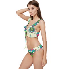 Low Cut Ruffle Edge Bikini Set 