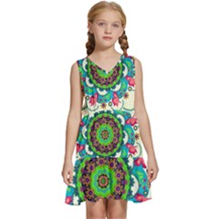 Kids  Sleeveless Tiered Mini Dress 