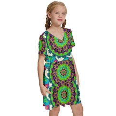 Kids  Short Sleeve Tiered Mini Dress 