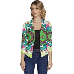 Women s Casual 3/4 Sleeve Spring Jacket 