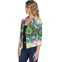 Women s Casual 3/4 Sleeve Spring Jacket 