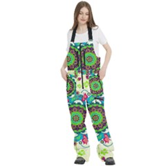 Women s Front Zip Ski And Snowboard Bib Pants 