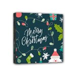 Merry Christmas, Happy New Year, Christmas Seamless Texture Mini Canvas 4  x 4  (Stretched)