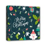 Merry Christmas, Happy New Year, Christmas Seamless Texture Mini Canvas 6  x 6  (Stretched)