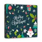 Merry Christmas, Happy New Year, Christmas Seamless Texture Mini Canvas 8  x 8  (Stretched)