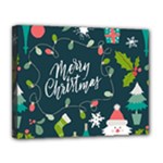 Merry Christmas, Happy New Year, Christmas Seamless Texture Canvas 14  x 11  (Stretched)