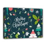 Merry Christmas, Happy New Year, Christmas Seamless Texture Canvas 16  x 12  (Stretched)