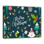 Merry Christmas, Happy New Year, Christmas Seamless Texture Canvas 20  x 16  (Stretched)