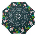 Merry Christmas, Happy New Year, Christmas Seamless Texture Straight Umbrellas