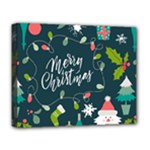 Merry Christmas, Happy New Year, Christmas Seamless Texture Deluxe Canvas 20  x 16  (Stretched)