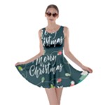 Merry Christmas, Happy New Year, Christmas Seamless Texture Skater Dress