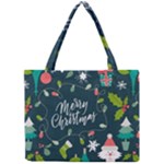 Merry Christmas, Happy New Year, Christmas Seamless Texture Mini Tote Bag