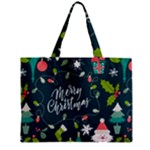 Merry Christmas, Happy New Year, Christmas Seamless Texture Zipper Mini Tote Bag