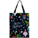 Merry Christmas, Happy New Year, Christmas Seamless Texture Zipper Classic Tote Bag