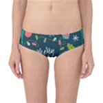 Merry Christmas, Happy New Year, Christmas Seamless Texture Classic Bikini Bottoms