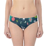 Merry Christmas, Happy New Year, Christmas Seamless Texture Hipster Bikini Bottoms