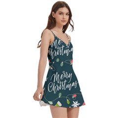 Body Wrap Sleeveless V-Neck Mini Dress 