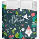 Merry Christmas, Happy New Year, Christmas Seamless Texture Duvet Cover Double Side (King Size)