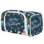 Merry Christmas, Happy New Year, Christmas Seamless Texture Toiletries Pouch