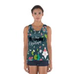 Merry Christmas, Happy New Year, Christmas Seamless Texture Sport Tank Top 