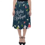 Merry Christmas, Happy New Year, Christmas Seamless Texture Classic Midi Skirt