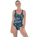 Merry Christmas, Happy New Year, Christmas Seamless Texture Bring Sexy Back Swimsuit