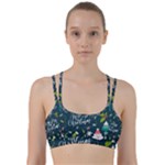 Merry Christmas, Happy New Year, Christmas Seamless Texture Line Them Up Sports Bra