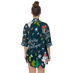 Open Front Chiffon Kimono 