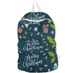 Merry Christmas, Happy New Year, Christmas Seamless Texture Foldable Lightweight Backpack