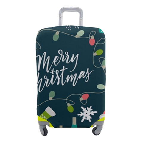 Merry Christmas, Happy New Year, Christmas Seamless Texture Luggage Cover (Small) from ArtsNow.com