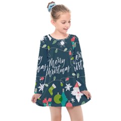 Kids  Long Sleeve Dress 