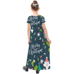 Kids  Short Sleeve Maxi Dress 