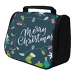 Merry Christmas, Happy New Year, Christmas Seamless Texture Full Print Travel Pouch (Small)