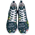 Merry Christmas, Happy New Year, Christmas Seamless Texture Men s Lightweight High Top Sneakers