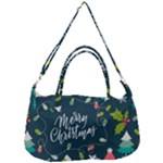 Merry Christmas, Happy New Year, Christmas Seamless Texture Removable Strap Handbag