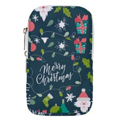 Merry Christmas, Happy New Year, Christmas Seamless Texture Waist Pouch (Large) from ArtsNow.com