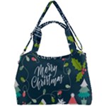 Merry Christmas, Happy New Year, Christmas Seamless Texture Double Compartment Shoulder Bag