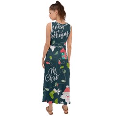 V-Neck Chiffon Maxi Dress 