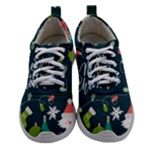 Merry Christmas, Happy New Year, Christmas Seamless Texture Women Athletic Shoes