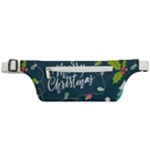 Merry Christmas, Happy New Year, Christmas Seamless Texture Active Waist Bag