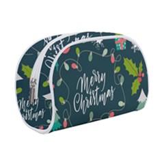 Merry Christmas, Happy New Year, Christmas Seamless Texture Make Up Case (Small) from ArtsNow.com