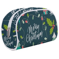 Merry Christmas, Happy New Year, Christmas Seamless Texture Make Up Case (Medium) from ArtsNow.com