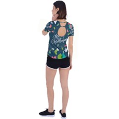 Back Circle Cutout Sports T-Shirt 