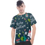 Merry Christmas, Happy New Year, Christmas Seamless Texture Men s Sport Top