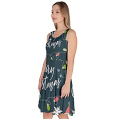 Knee Length Skater Dress With Pockets 