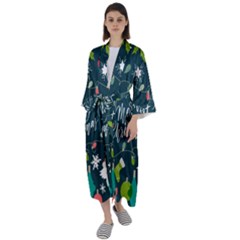 Maxi Satin Kimono 