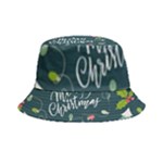 Merry Christmas, Happy New Year, Christmas Seamless Texture Inside Out Bucket Hat