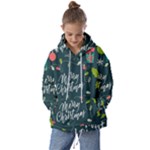 Merry Christmas, Happy New Year, Christmas Seamless Texture Kids  Oversized Hoodie